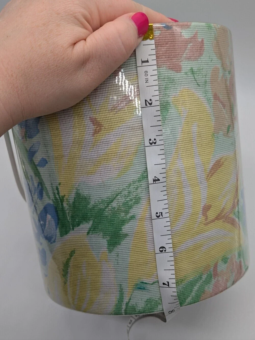 Vintage Elegance By Kraftware Pastel Floral Wooden Knob Ice Bucket